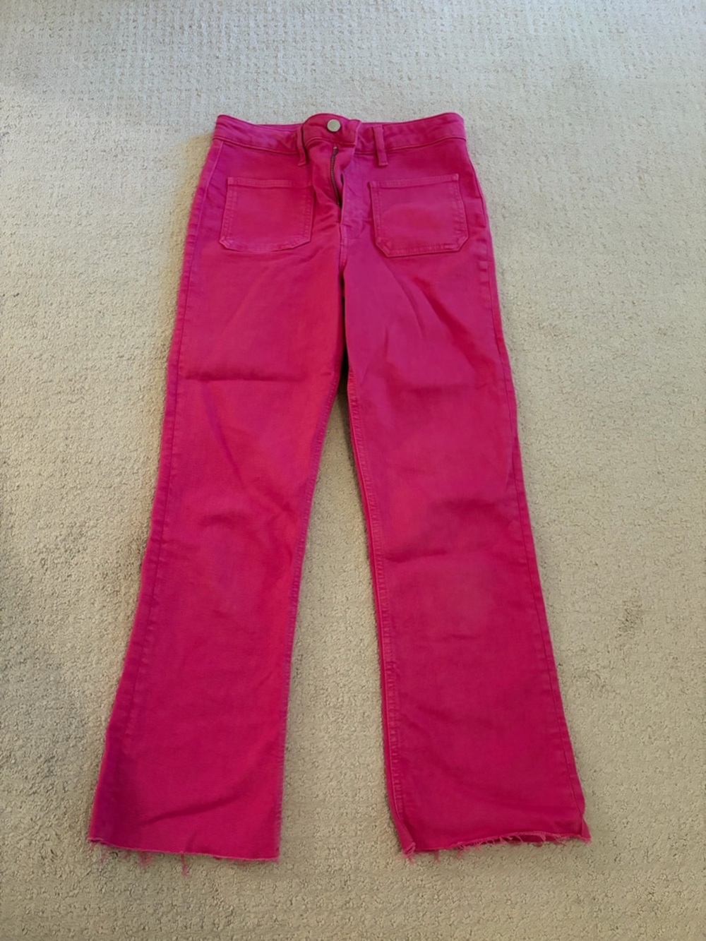 Zara sailor cropped flare jeans